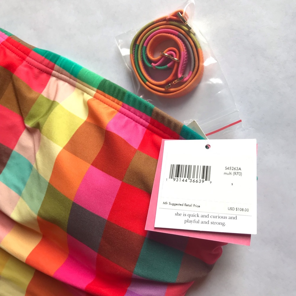 Kate Spade Convertible Halter Swimsuit Multicolor - Picture 3 of 10